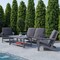 Flash Furniture Gray Poly Resin Adirondack Coffee Table JJ-T14022-GY-GG - alternate 2